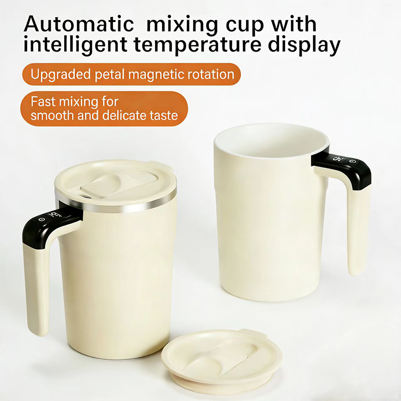 304 Stainless Steel Self-Stirring Mug with Temperature Display 20 Percent
