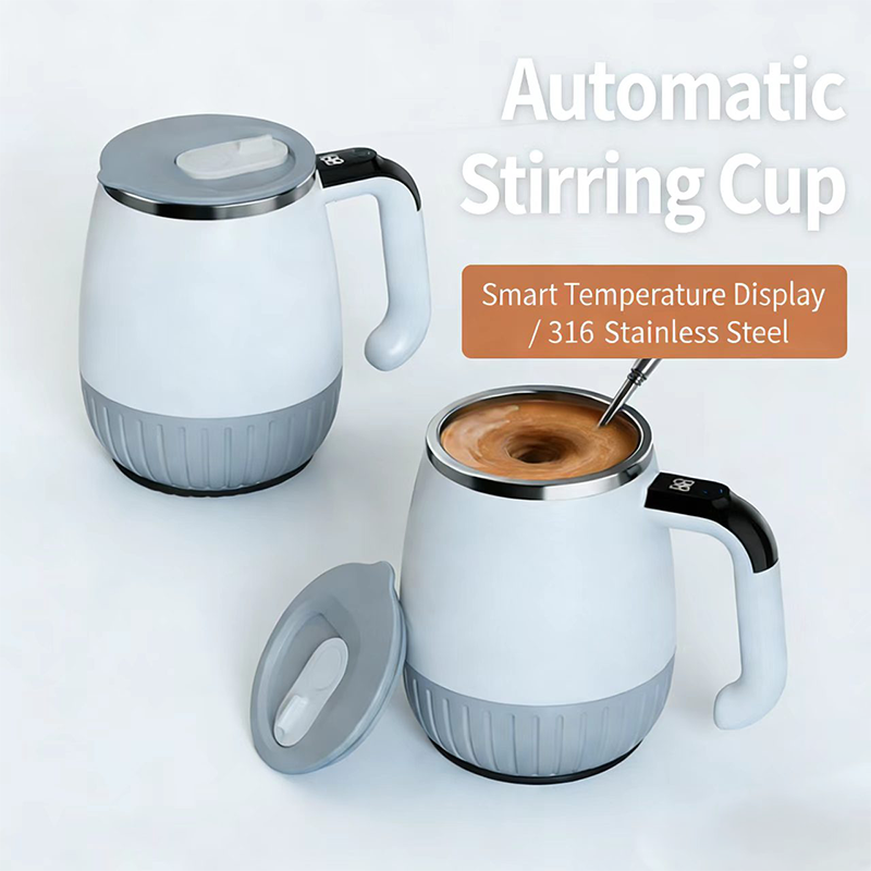 316 Stainless Steel Self-Stirring Mug with Temperature Display 20 Percent